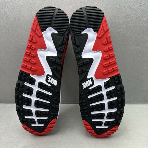 Nike Air Max 90 Golf TB Mens Size 11.5 White University Red Black Spikeless NEW